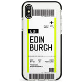 Edinburgh Boarding Pass  Black Impact Custom Phone Case - Case Warehouse