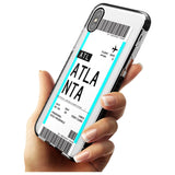 Atlanta Boarding Pass iPhone Case   Custom Phone Case - Case Warehouse