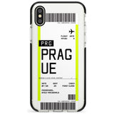 Prague Boarding Pass  Black Impact Custom Phone Case - Case Warehouse