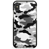 Grey Camo Black Impact Phone Case for iPhone X XS Max XR