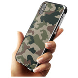 Green and Brown Camo Black Impact Phone Case for iPhone X XS Max XR