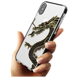 Large Red Dragon Black Impact Phone Case for iPhone X XS Max XR