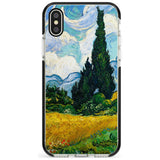 Wheat Field with Cypresses by Vincent Van Gogh Pink Fade Impact Phone Case for iPhone X XS Max XR