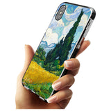 Wheat Field with Cypresses by Vincent Van Gogh Pink Fade Impact Phone Case for iPhone X XS Max XR