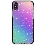 White Stars on Pastels Pink Fade Impact Phone Case for iPhone X XS Max XR