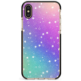 White Stars on Pastels Pink Fade Impact Phone Case for iPhone X XS Max XR