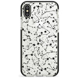 Constellations Black Impact Phone Case for iPhone X XS Max XR