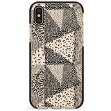 Pattern Mashup (Black) Pink Fade Impact Phone Case for iPhone X XS Max XR