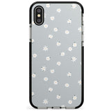 Painted Daises - Blue-Grey Cute Floral Design Pink Fade Impact Phone Case for iPhone X XS Max XR