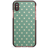 Daisy Pattern - Teal Cute Floral Daisy Design Pink Fade Impact Phone Case for iPhone X XS Max XR