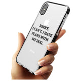 Plans with Dog Black Impact Phone Case for iPhone X XS Max XR