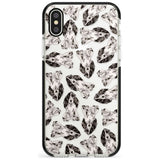 Cocker Spaniel (Black) Watercolour Dog Pattern Black Impact Phone Case for iPhone X XS Max XR