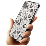 Cocker Spaniel (Black) Watercolour Dog Pattern Black Impact Phone Case for iPhone X XS Max XR