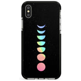 Pastel Moon Phases Pink Fade Impact Phone Case for iPhone X XS Max XR