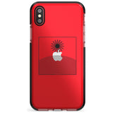 Framed Linework: Rising Sun Pink Fade Impact Phone Case for iPhone X XS Max XR