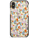 Energetic Floral Mix: Transparent Pink Fade Impact Phone Case for iPhone X XS Max XR