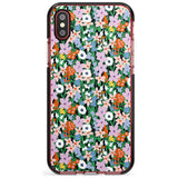 Jazzy Floral Mix: Solid Pink Fade Impact Phone Case for iPhone X XS Max XR