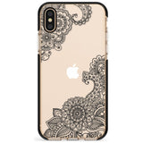 Black Henna Botanicals Black Impact Phone Case for iPhone X XS Max XR