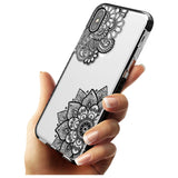 Black Henna Florals Black Impact Phone Case for iPhone X XS Max XR