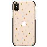 Raindrops Pink Fade Impact Phone Case for iPhone X XS Max XR