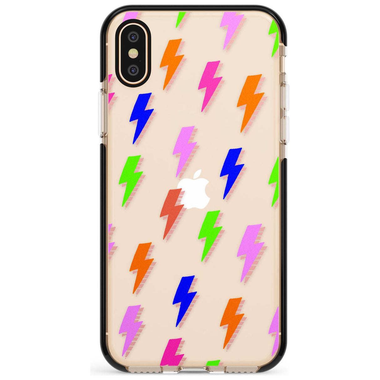 Rainbow Pop Lightning Pink Fade Impact Phone Case for iPhone X XS Max XR