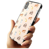 Cute Cat Pattern Pink Fade Impact Phone Case for iPhone X XS Max XR