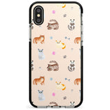 Cats with Toys Pink Fade Impact Phone Case for iPhone X XS Max XR