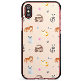 Cats with Toys Pink Fade Impact Phone Case for iPhone X XS Max XR