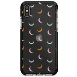 Colourful Crescent Moons Pink Fade Impact Phone Case for iPhone X XS Max XR