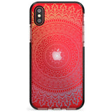 Large Rainbow Mandala Transparent Design Pink Fade Impact Phone Case for iPhone X XS Max XR