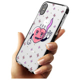 Rock n Roll Heart (Clear) Black Impact Phone Case for iPhone X XS Max XR