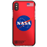 NASA Meatball Black Impact Phone Case for iPhone X XS Max XR