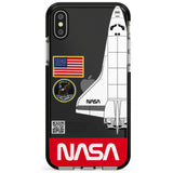 NASA Apollo 11 Black Impact Phone Case for iPhone X XS Max XR