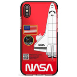 NASA Apollo 11 Black Impact Phone Case for iPhone X XS Max XR