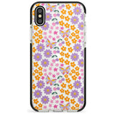 Botanical Bombardment Black Impact Phone Case for iPhone X XS Max XR