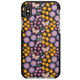 Botanical Bombardment Black Impact Phone Case for iPhone X XS Max XR