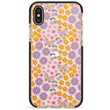 Botanical Bombardment Black Impact Phone Case for iPhone X XS Max XR