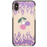 Cherries n' Flames Black Impact Phone Case for iPhone X XS Max XR