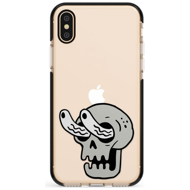 Skull Eyes Black Impact Phone Case for iPhone X XS Max XR