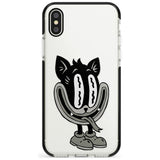 Faded Feline Black Impact Phone Case for iPhone X XS Max XR