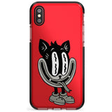 Faded Feline Black Impact Phone Case for iPhone X XS Max XR