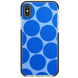 Abstract Retro Shapes: Blue Dots Pink Fade Impact Phone Case for iPhone X XS Max XR