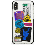 No Bad Vibes Sticker Mix Pink Fade Impact Phone Case for iPhone X XS Max XR