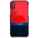 Japanese Sunset Vaporwave Black Impact Phone Case for iPhone X XS Max XR