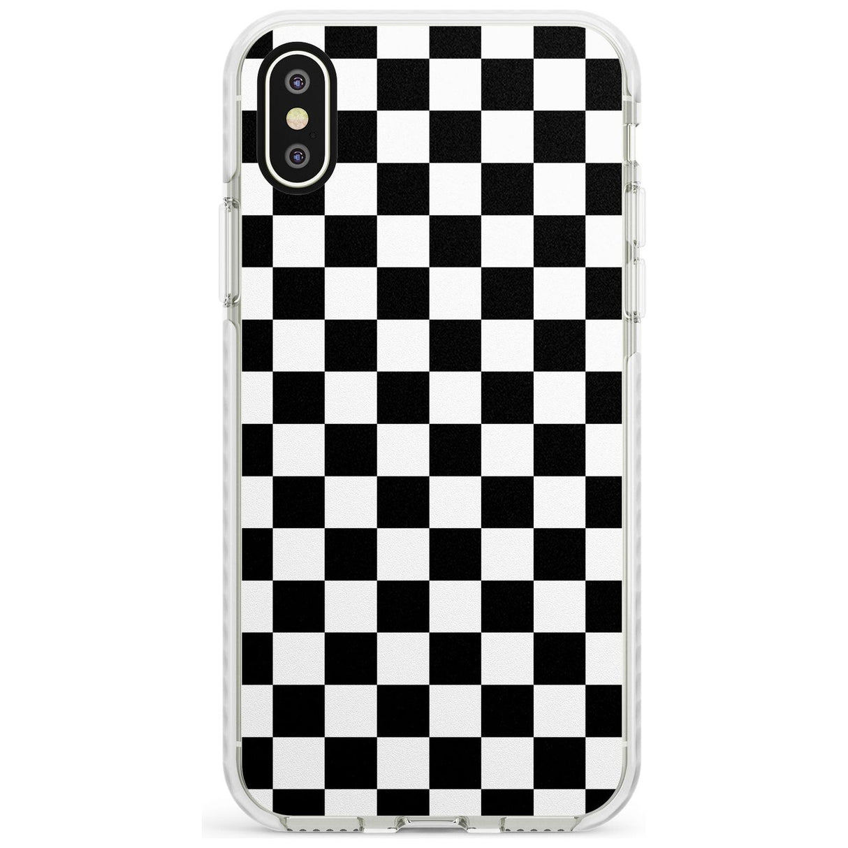 Black Checkered iPhone Case  Impact Case Phone Case - Case Warehouse