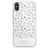 Grey & White Daisies Floral Design iPhone Case  Impact Case Custom Phone Case - Case Warehouse