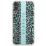 Custom Blue Leopard Spots iPhone Case  Impact Case Custom Phone Case - Case Warehouse