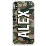 Classic Green Camo Slim TPU Phone Case Warehouse X XS Max XR