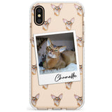 Personalised Abyssinian Cat Photo Impact Phone Case for iPhone X XS Max XR