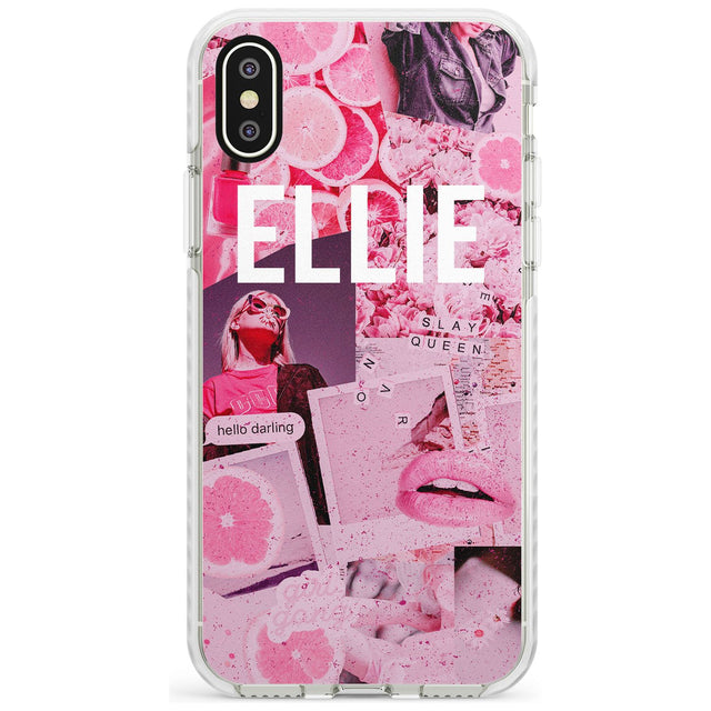 Sweet Pink Fashion Collage iPhone Case  Impact Case Custom Phone Case - Case Warehouse